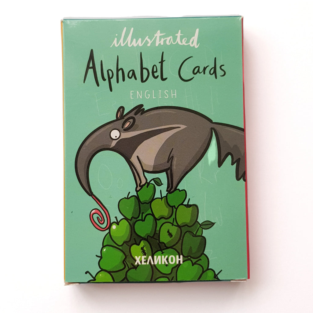 illustrated English alphabet cards